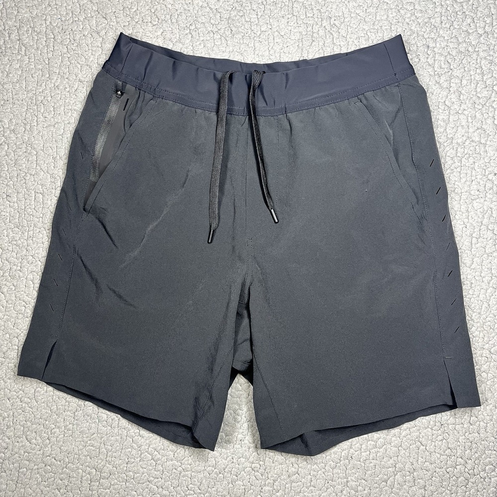 Ten Thousand Shorts Mens‎ Small Black Interval LINED Training 7 Inseam Athletic